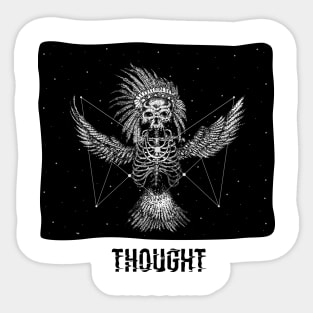 thinking to death Sticker